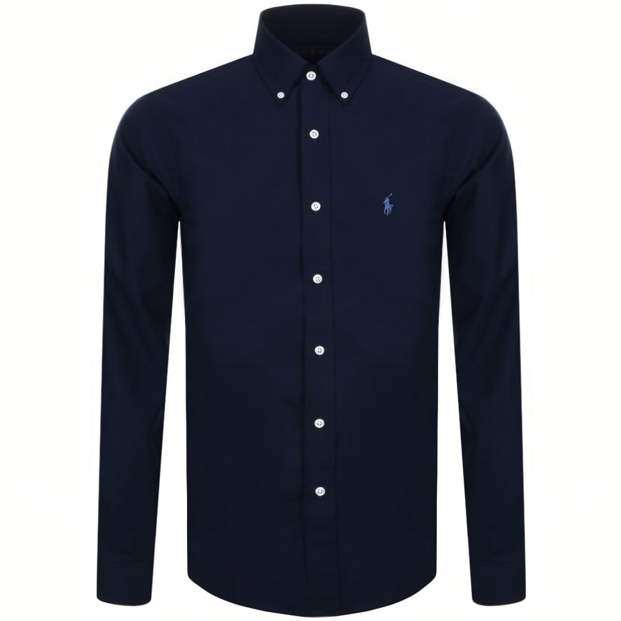 Alternative Image for ProductRalph Lauren Slim Fit Long Sleeve Shirt Navy1